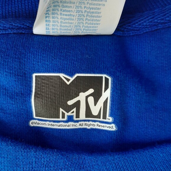 MTV - Music Television Screen Logo - New Royal Blue Sweatshirt - Picture 6 of 8